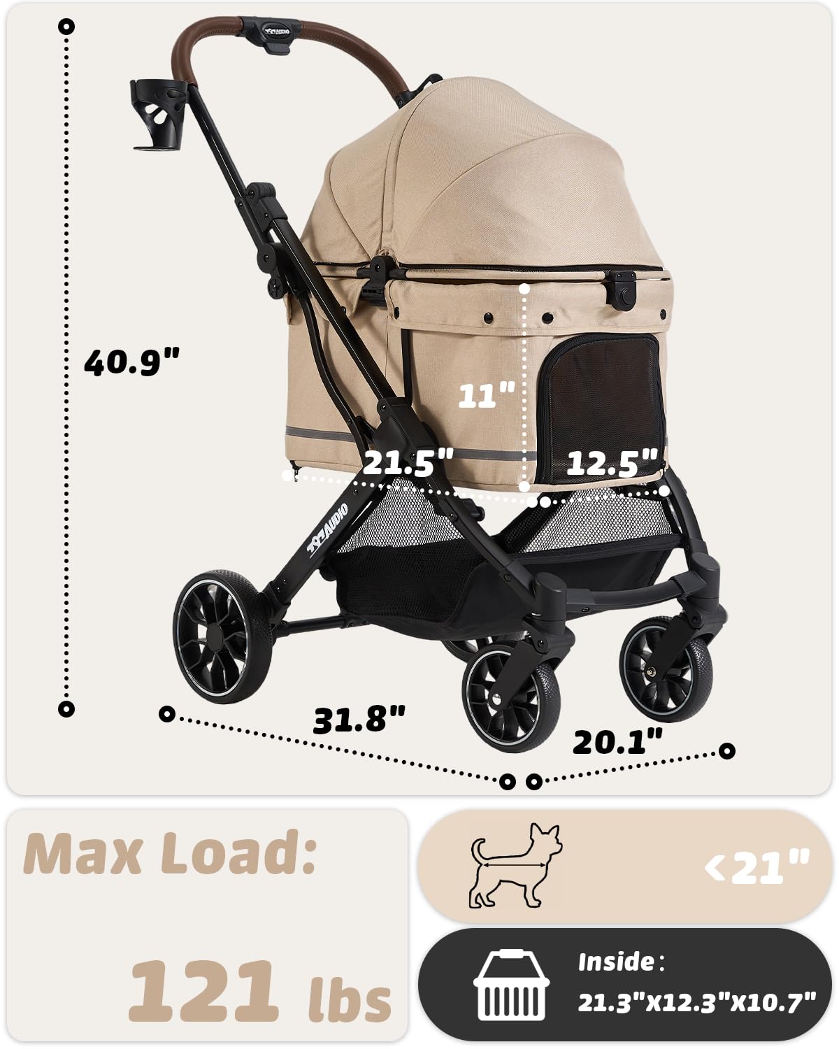 797Audio-tissu-oxford-imperméable facilite le nettoyage et résiste à la pluie.