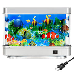 7CDXD lampe-poisson-artificiel en mouvement pour décor aquatique vivant et relaxant.