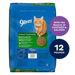 9Lives Indoor Essentials – protéines maigres et fibres pour un poids sain chez les chats.