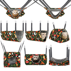Hedgeink Hamac Ferret – ensemble 8 pièces pour repos et jeux variés.