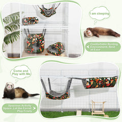 Hedgeink Hamac Ferret – tissu doux arctique, cocon confortable pour le repos.
