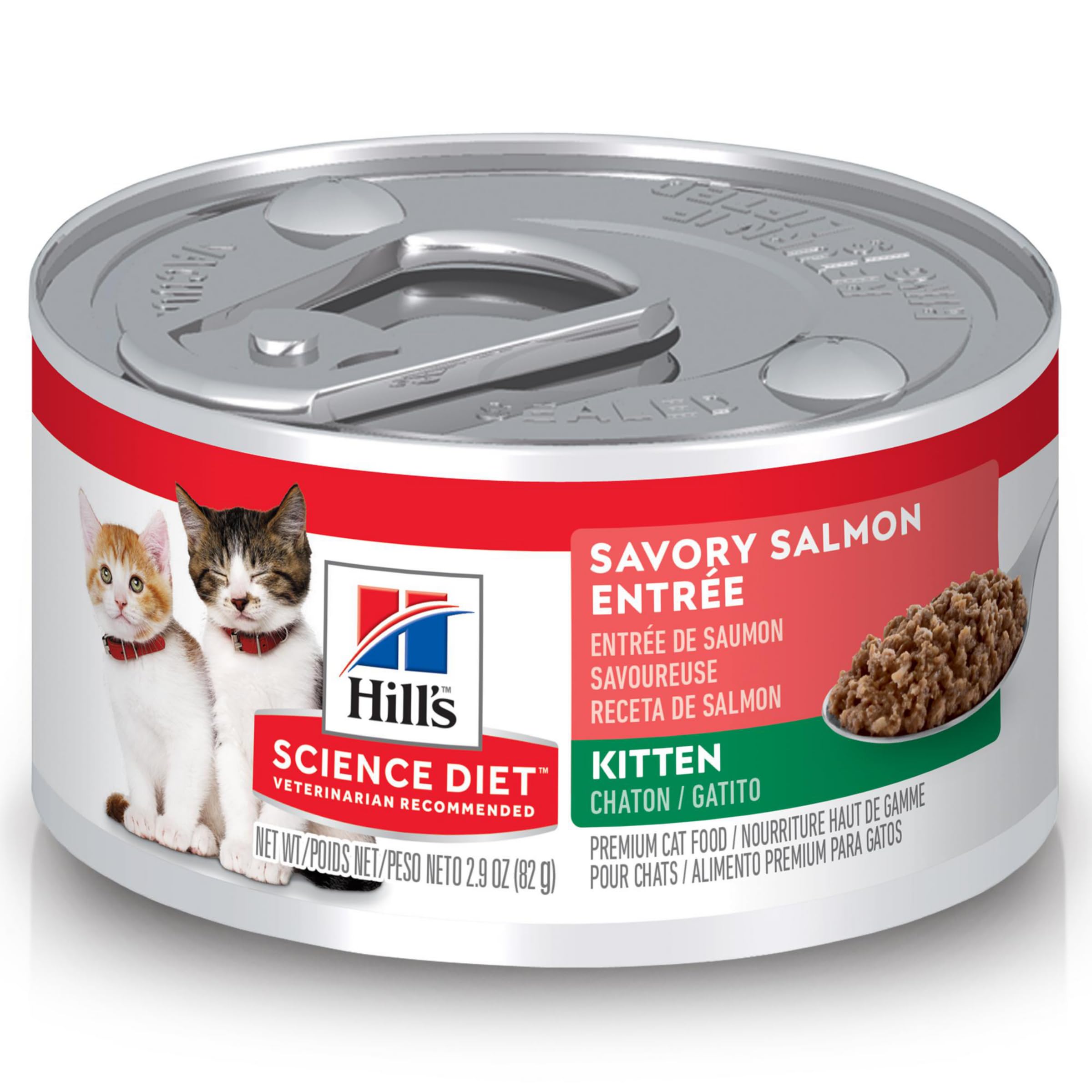 Hill's Science Diet Chaton Saumon – conserve douce soutenant la digestion et la croissance
