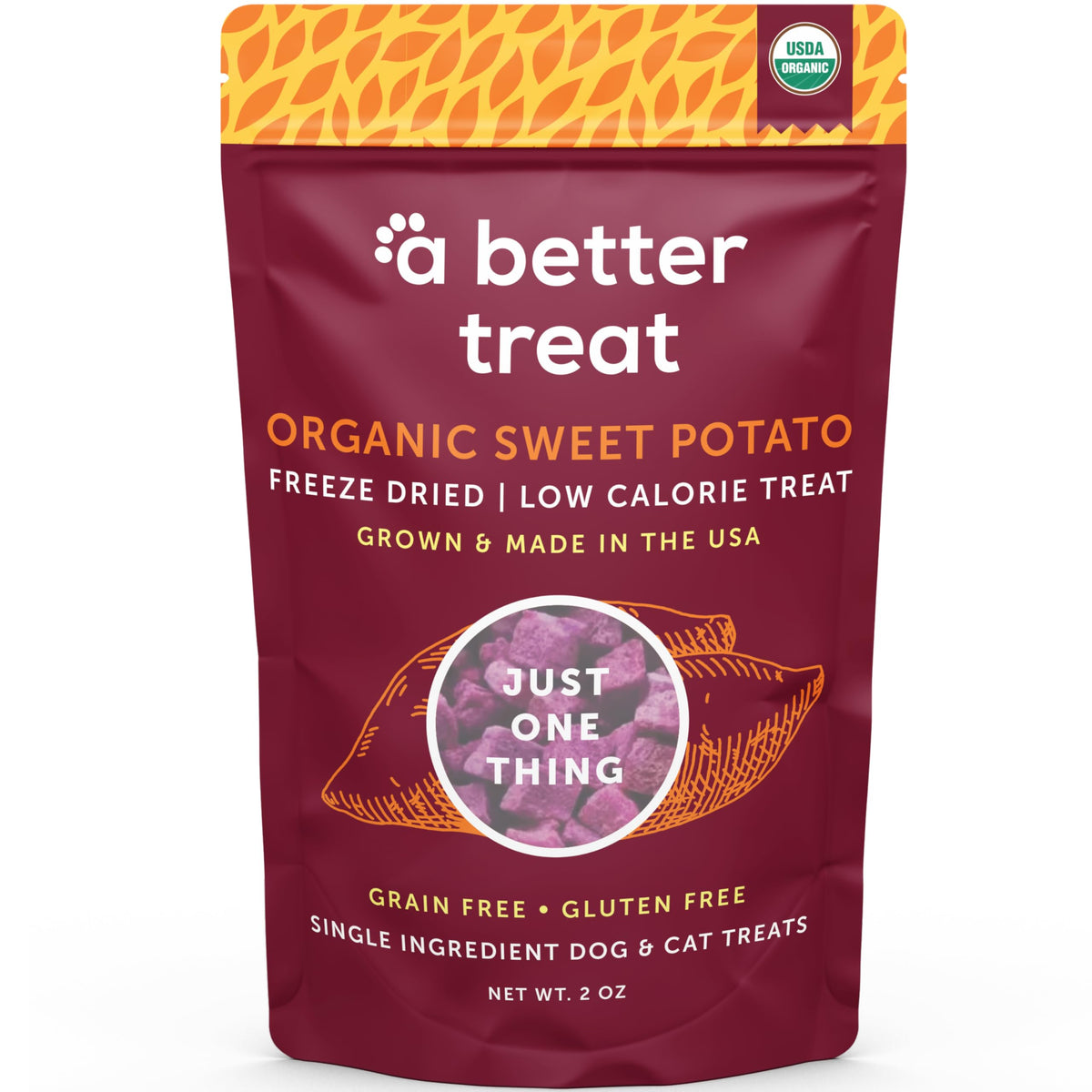 A Better Treat – friandises patate douce violette bio, récompense saine sans additifs