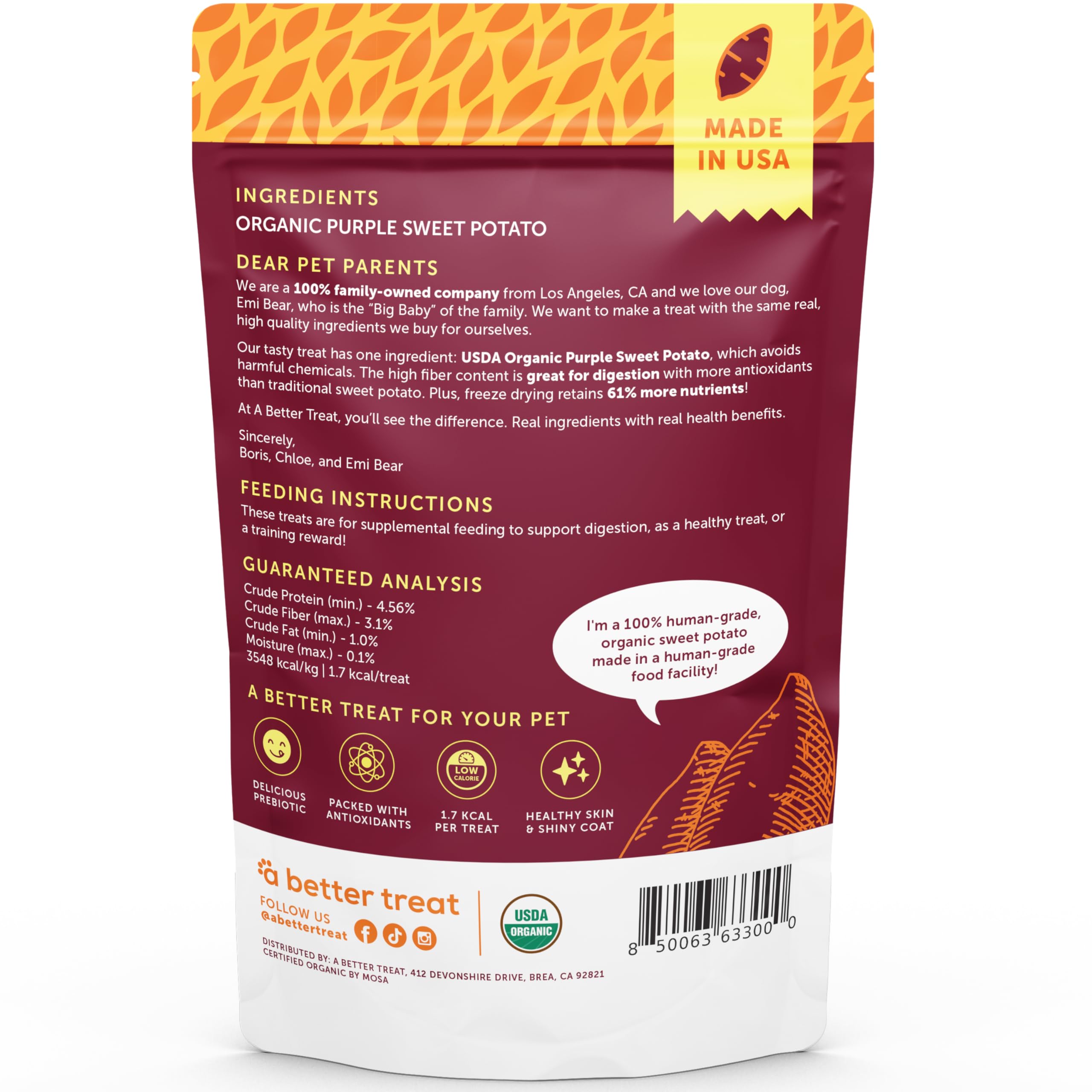 Gros plan sur friandises patate douce violette bio, antioxydants naturels