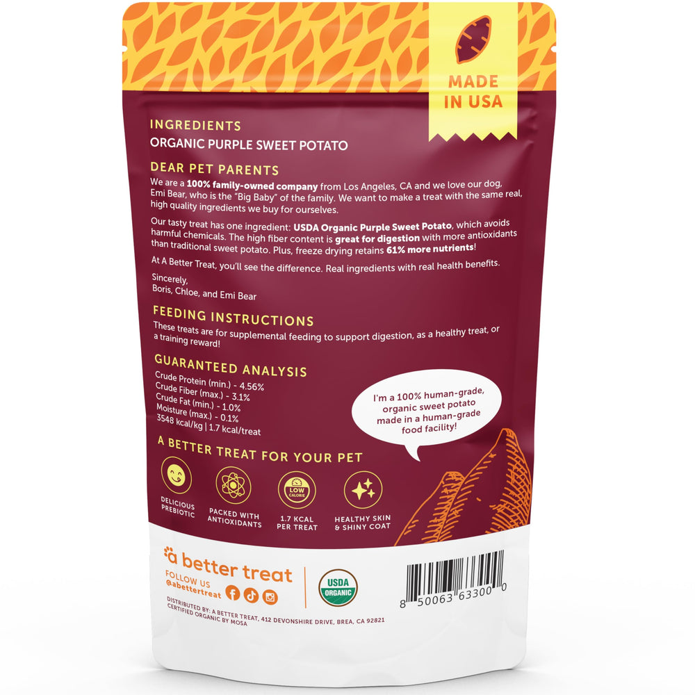 Gros plan sur friandises patate douce violette bio, antioxydants naturels