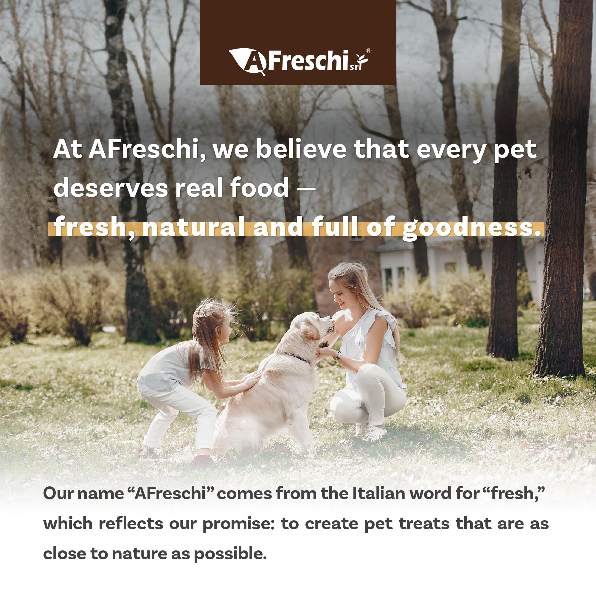 Nutrition complète et équilibrée A Freschi pour chiens