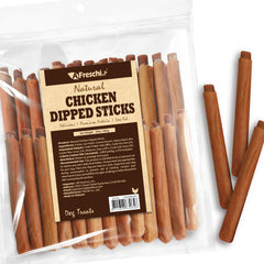 Friandises au poulet réel d'A Freschi srl pour récompenser votre chien.