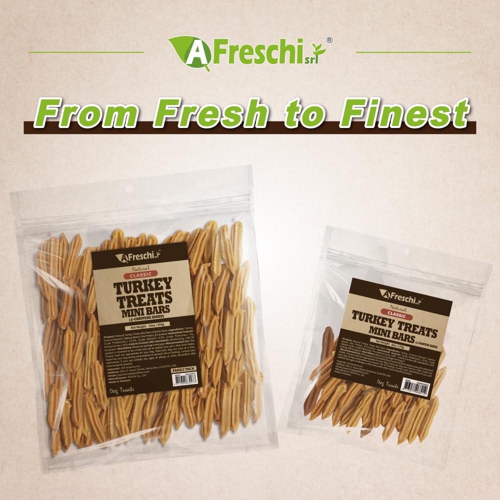 A Freschi srl snack chiots dinde etats-unis quotidien: collation facile à donner
