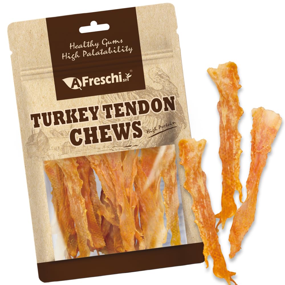 A Freschi srl tendons de dinde chien paquets 3-5onces, récompense premium pour l'entraînement