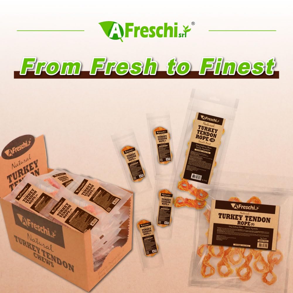 Sans céréales ni additifs: tendons dinde A Freschi srl, friandise simple.
