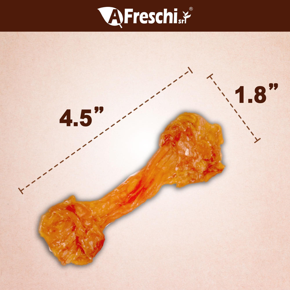 A Freschi srl tendon dinde texture croquante pour chiens modérés.
