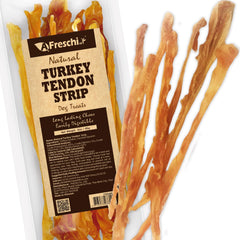 A Freschi tendons dinde tranche 3oz, friandise longue durée idéale pour chien.