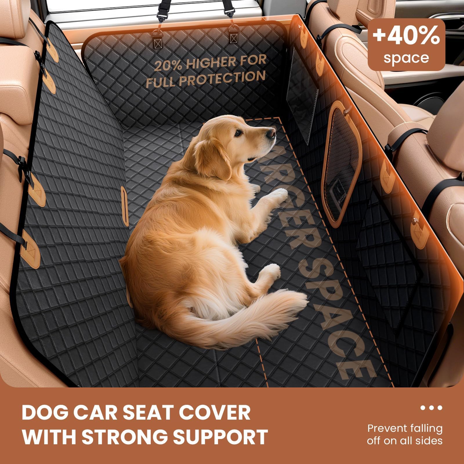 A-Pce base antiglisse renforcee stabilise le chien pendant les trajets