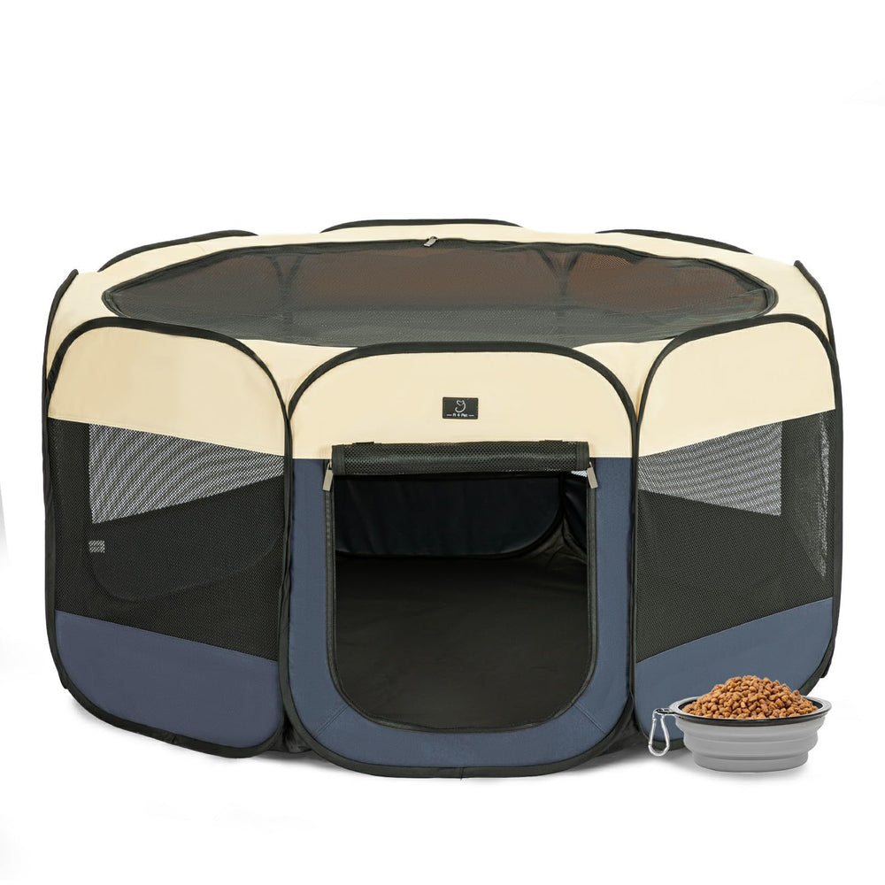 A 4 Pet parc-chien-petit-chiot-40-55-pouces, espace sécurisé pour jouer.