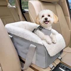 Siège-console A 4 Pet pour petit chien, maintien stable et proche du conducteur.