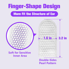 AAIHE Lingettes Oreilles Chien — texture perle pour déloger les impuretés.