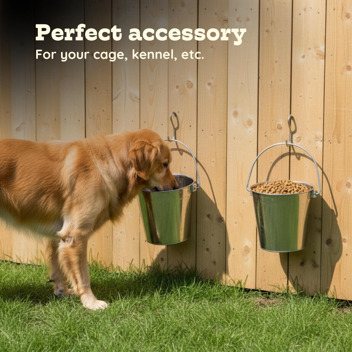 AASPIRE PETS seau avec accroche murale pour cages et enclos