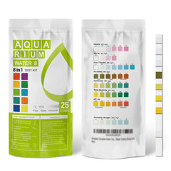 AAwipes bandes-test aquarium montrant l’ammoniac et les paramètres clés