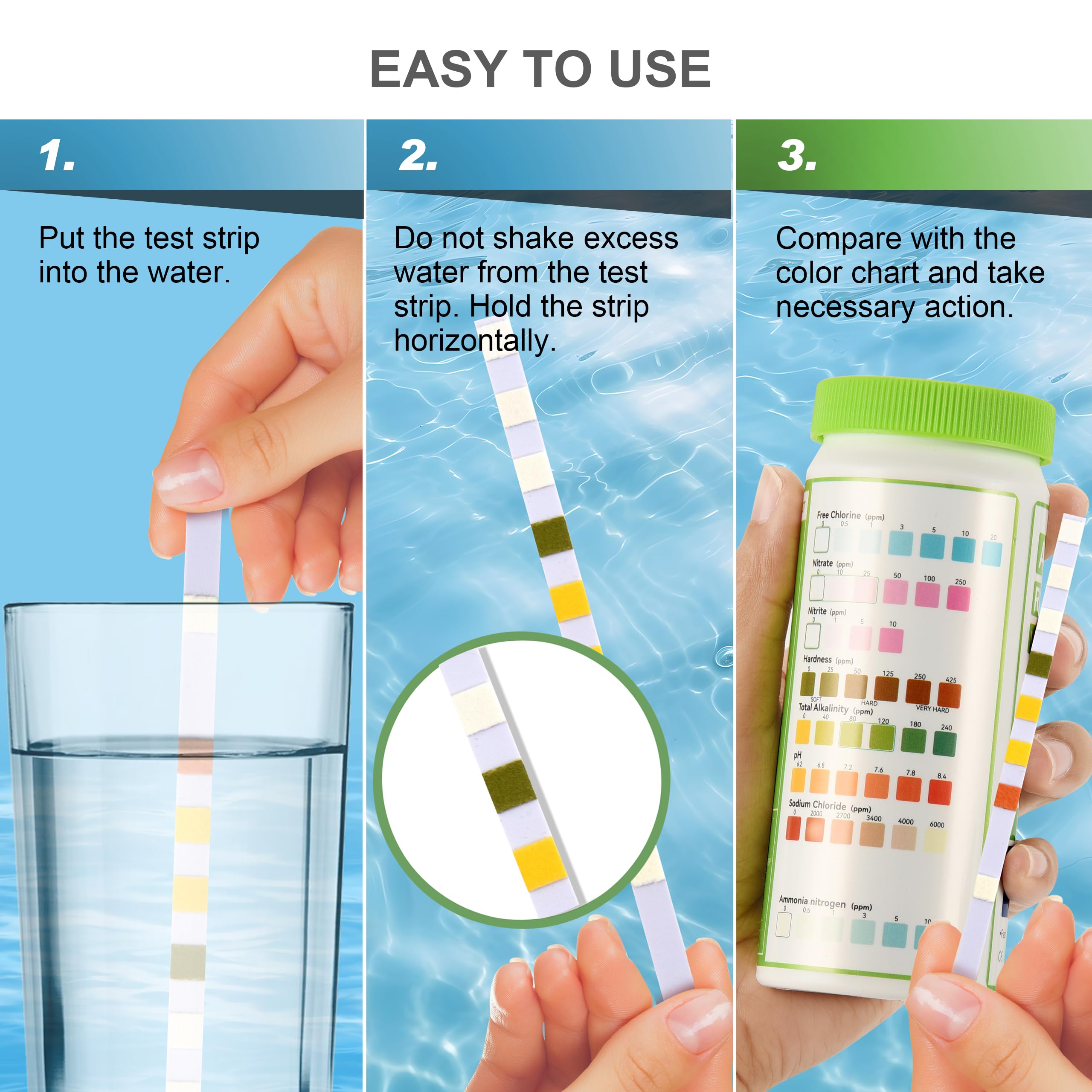AAwipes: test compatible eau douce et eau de mer pour aquarium.