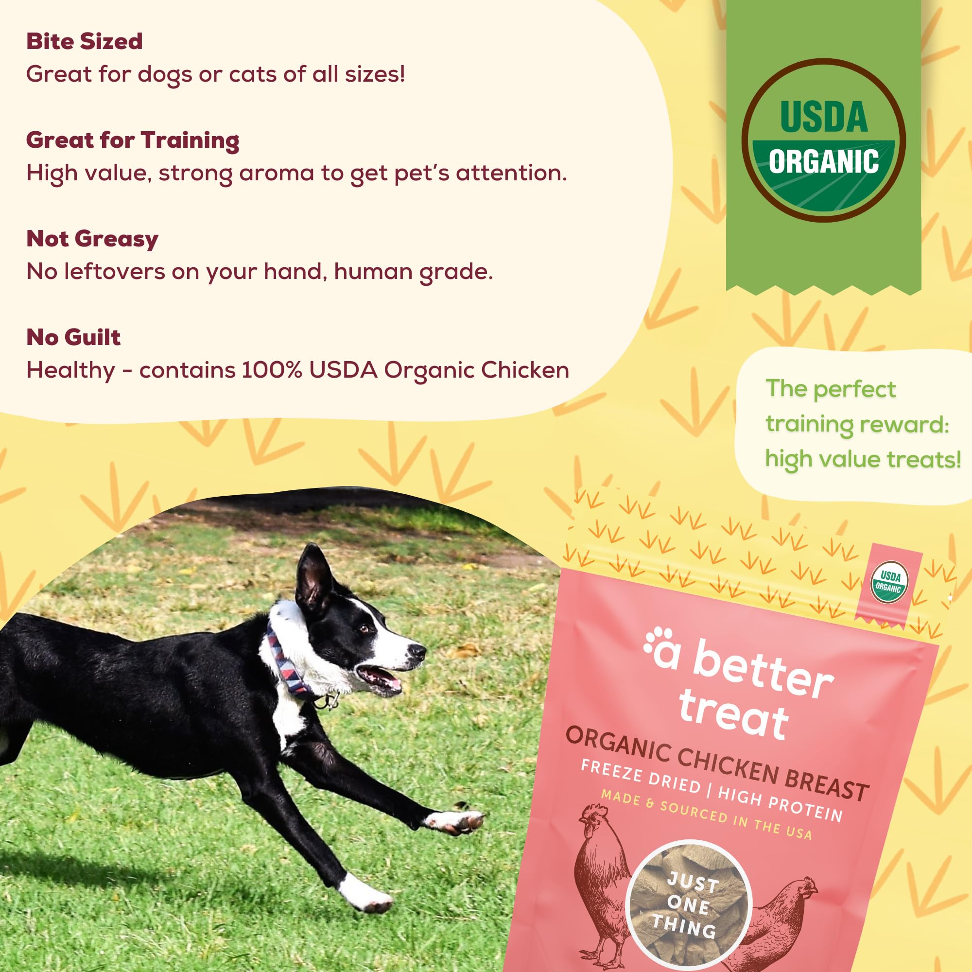 A Better Treat – haute teneur en protéines et faible gras.