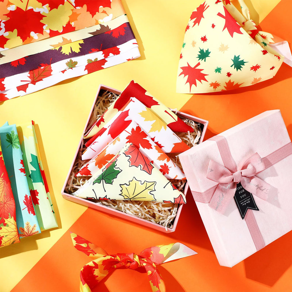 Abbylike bandana couleurs automne, utile pour varier les looks lors d'événements.