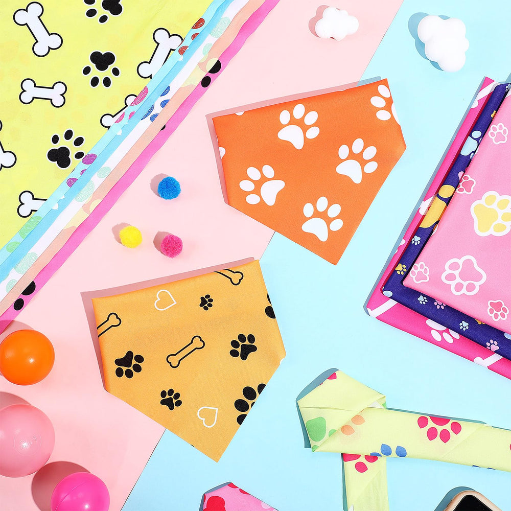 Abbylike bandanas 50x35 cm, ajustement polyvalent pour la plupart des chiens.