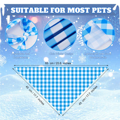 Abbylike bandanas chien – dimensions 65x45 cm, ajustable et polyvalent