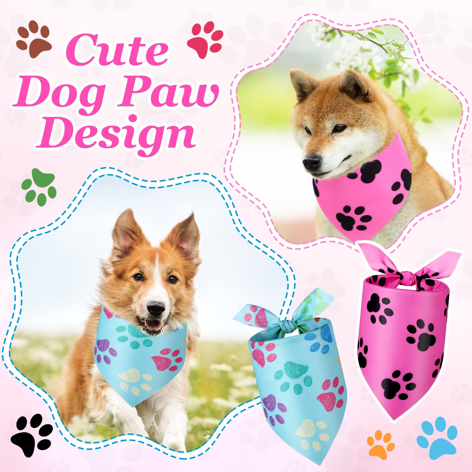 Abbylike bandanas polyester doux, respirant et confortable pour les longues sorties.