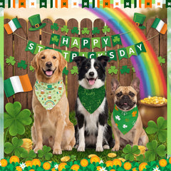 Abbylike bandana motif pièces d'or pour chien, esprit irlandais et photo amusante.
