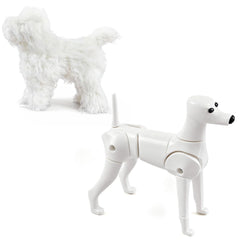 Abbylike caniche jouet: modèle réaliste pour entraînement du toilettage et démonstrations
