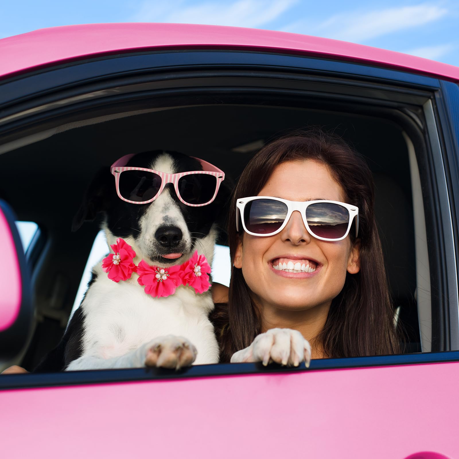 Abbylike collier chien occasion-valentine, parfait pour les fêtes et sorties.