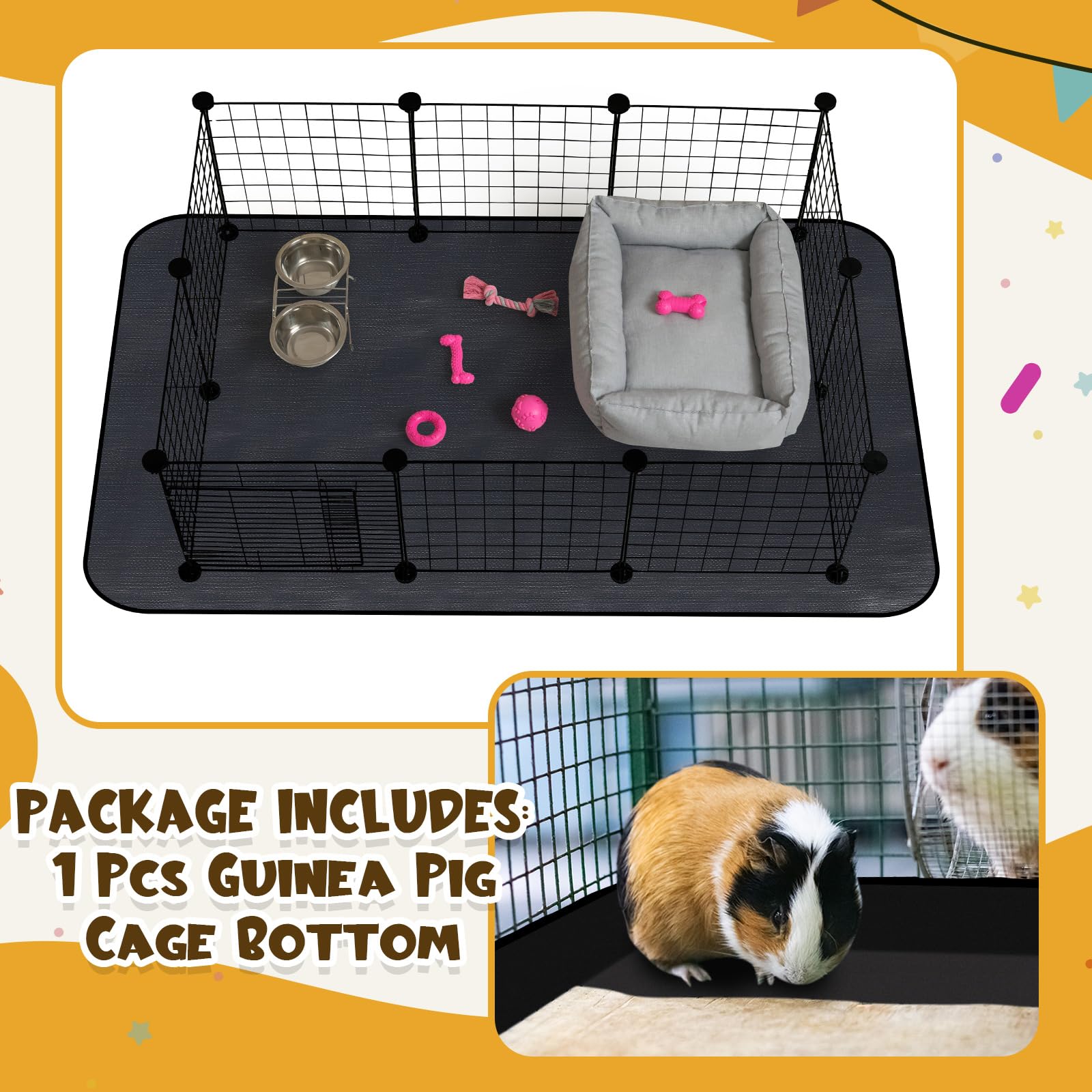 Abbylike doublure cage impermeable, nettoyage rapide et reutilisable.