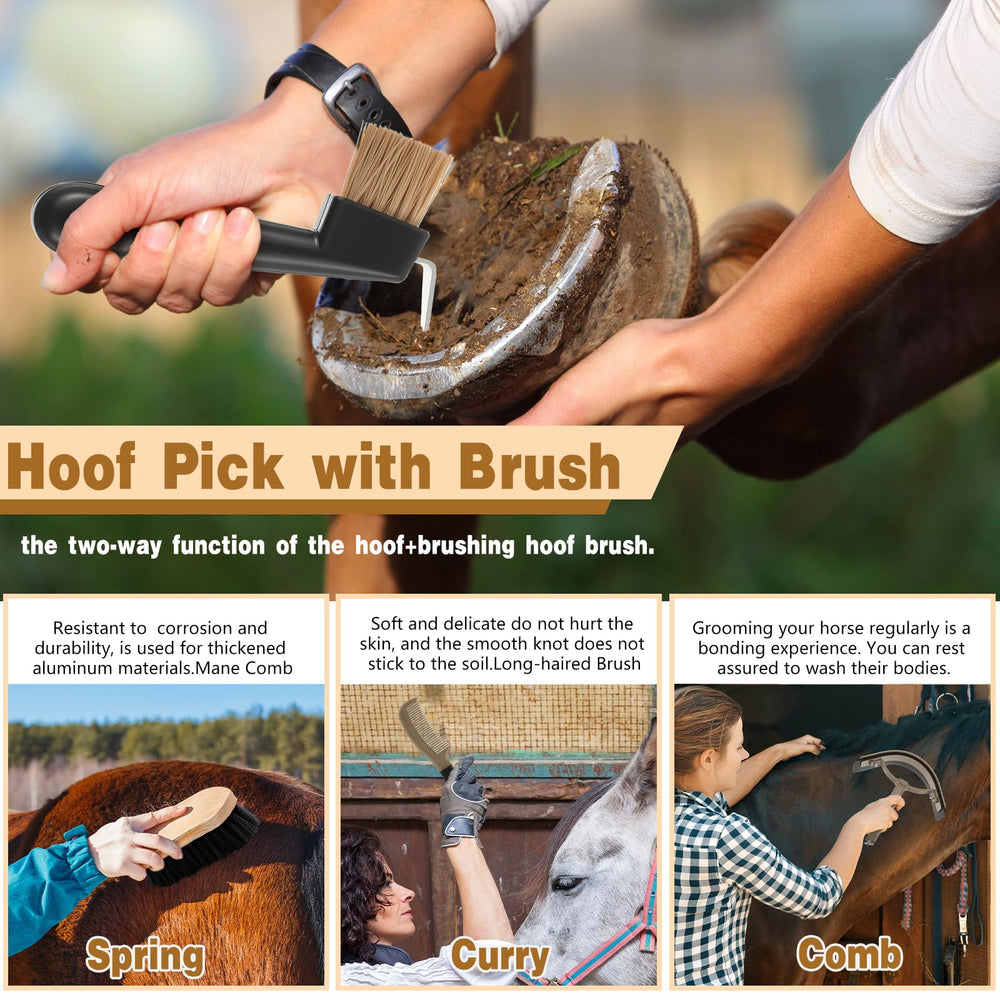 Abbylike outil sabot et brosse pour soins des sabots