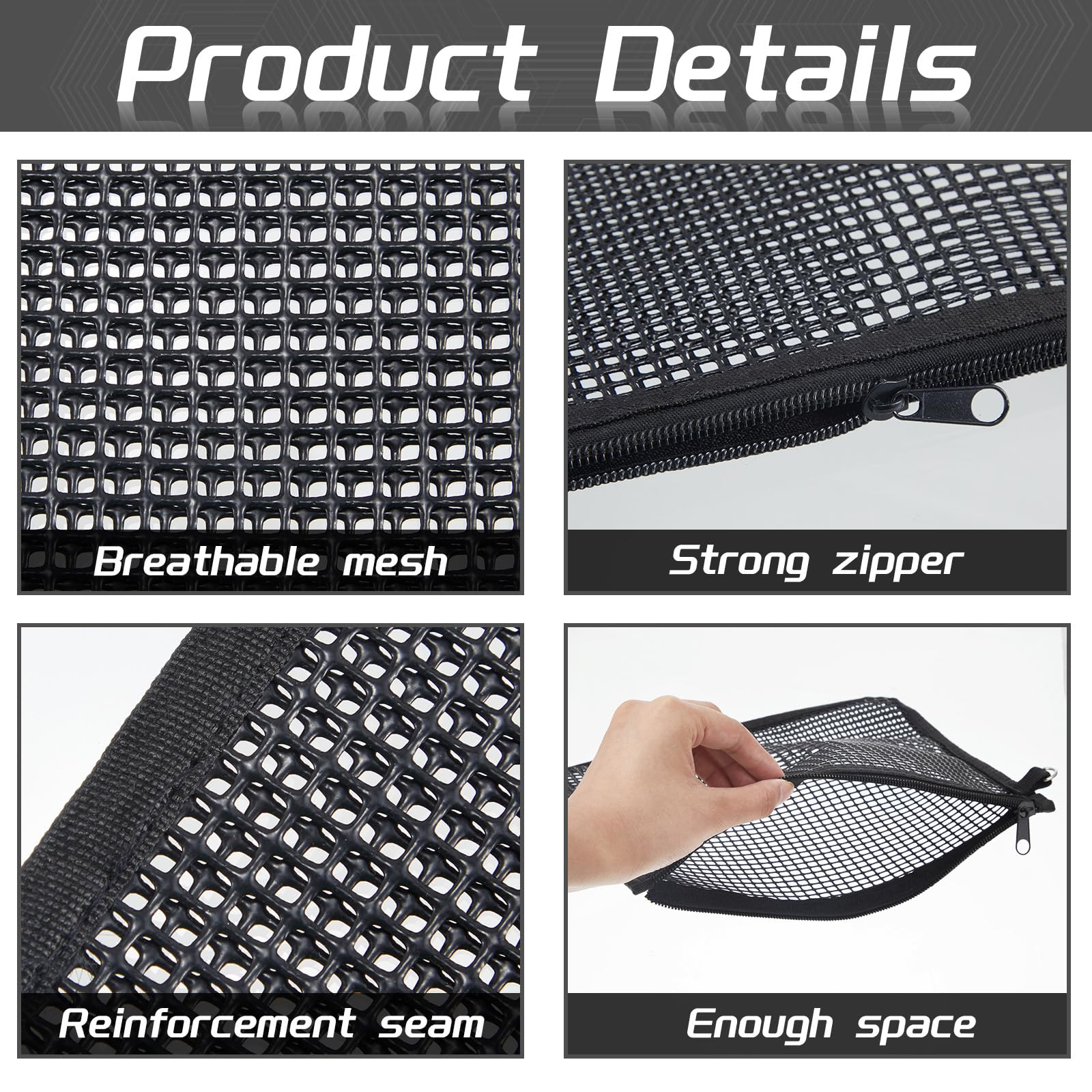 Abbylike pochette avec mesh renforce pour rongeurs et durabilite