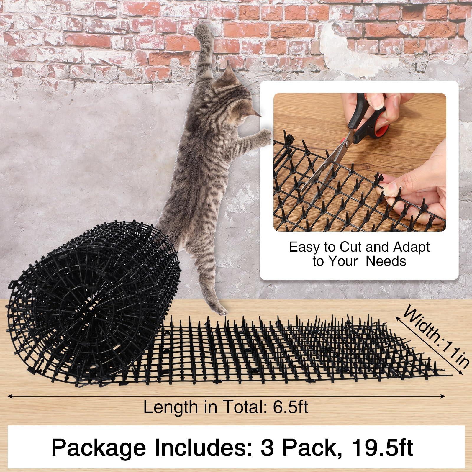 Abbylike tapis pointes usage extérieur pour jardins et clôtures