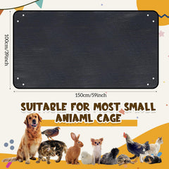 Abbylike tapis parc animaux impermeable, parfait pour plusieurs compagnons.