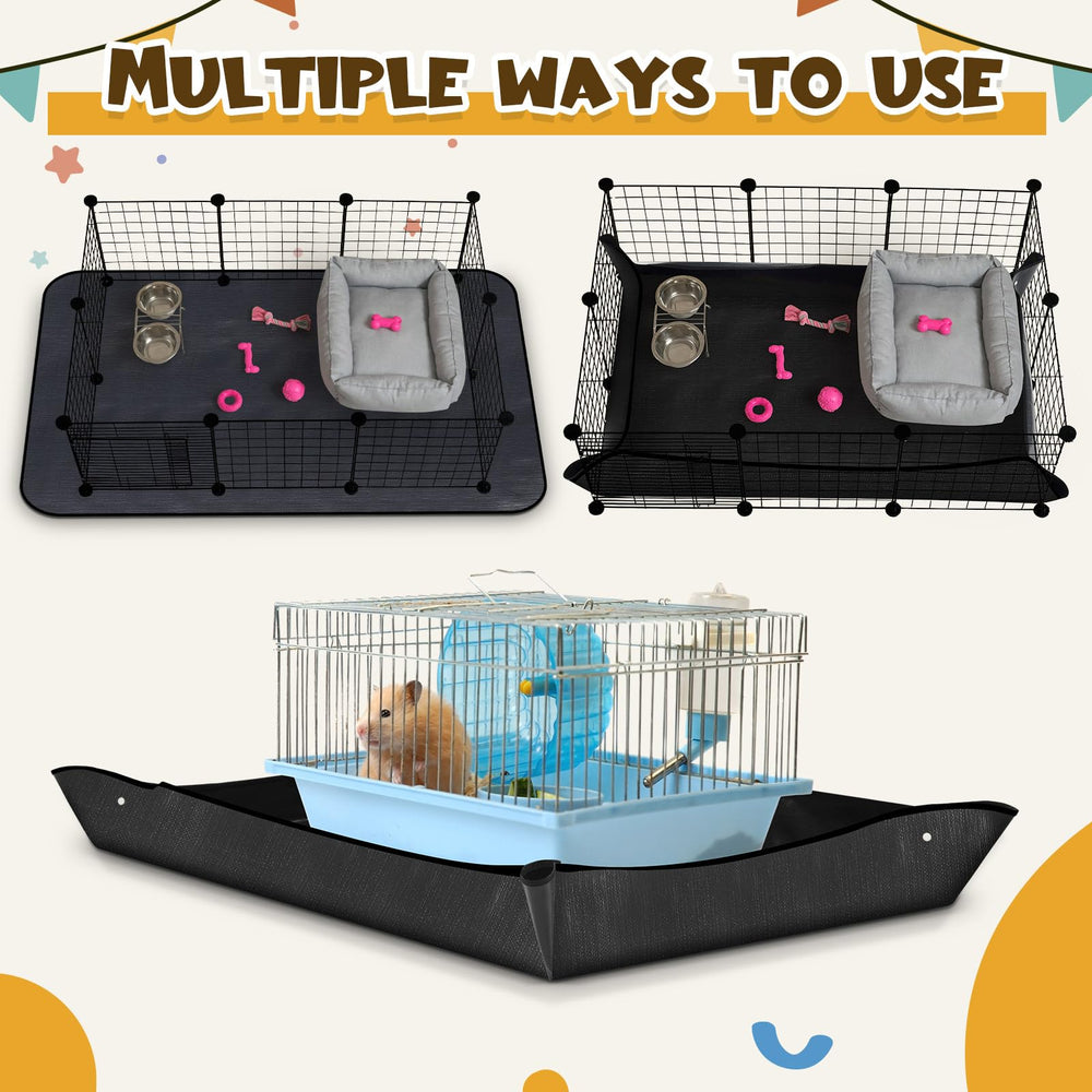 Abbylike tapis sol durable pour petits animaux, se nettoie facilement.