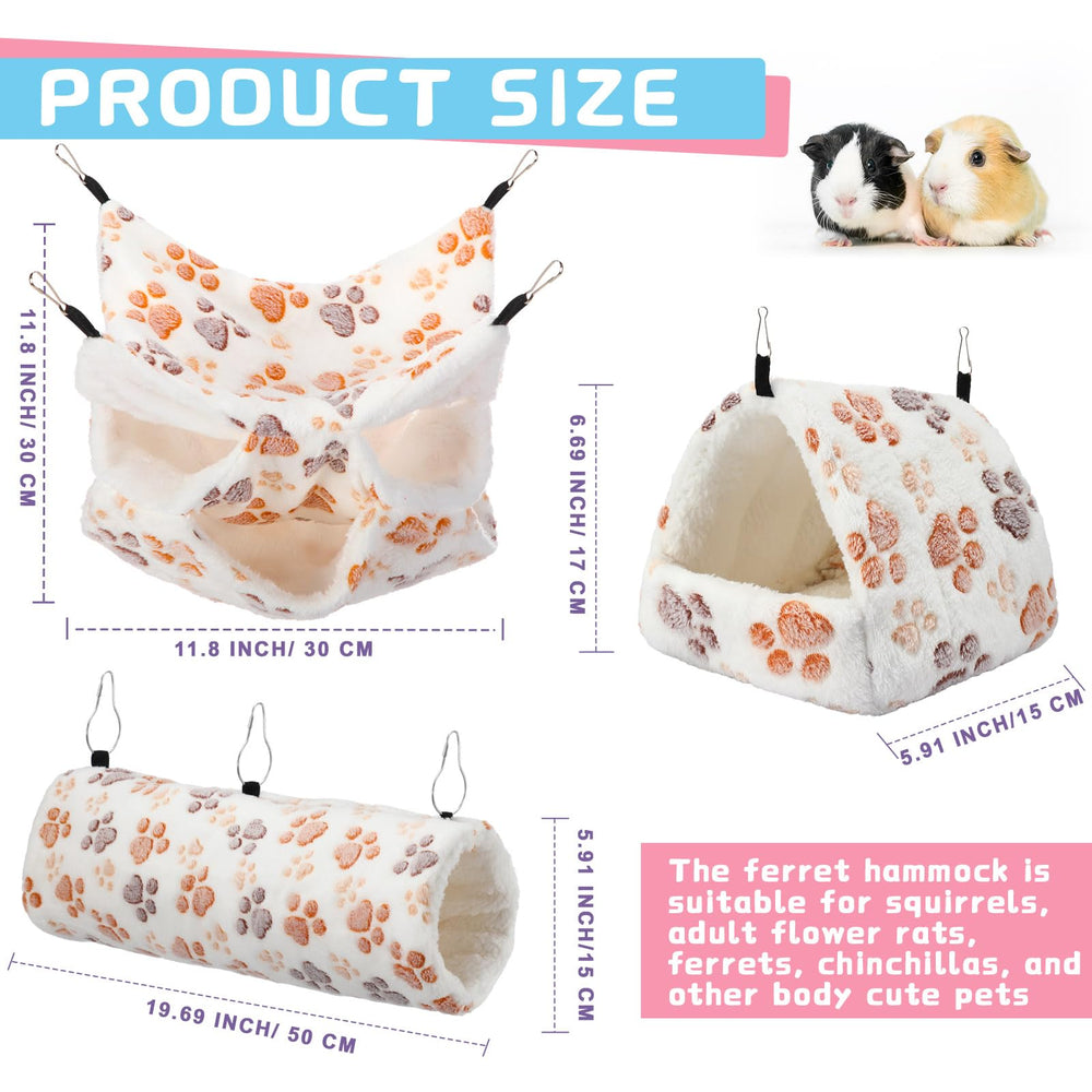 Abbylike tunnel chinchilla 50x15 cm: espace de jeu généreux