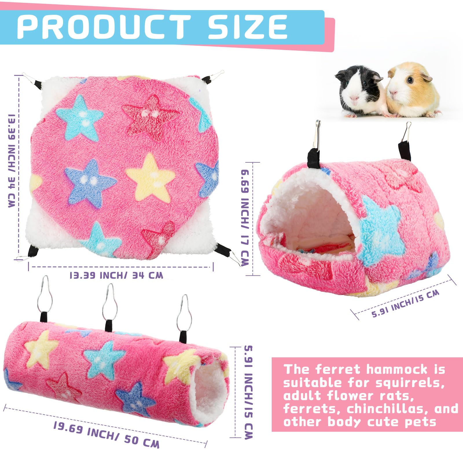 Abbylike tunnel chinchilla 50x15cm — zone de jeu sûre et compacte