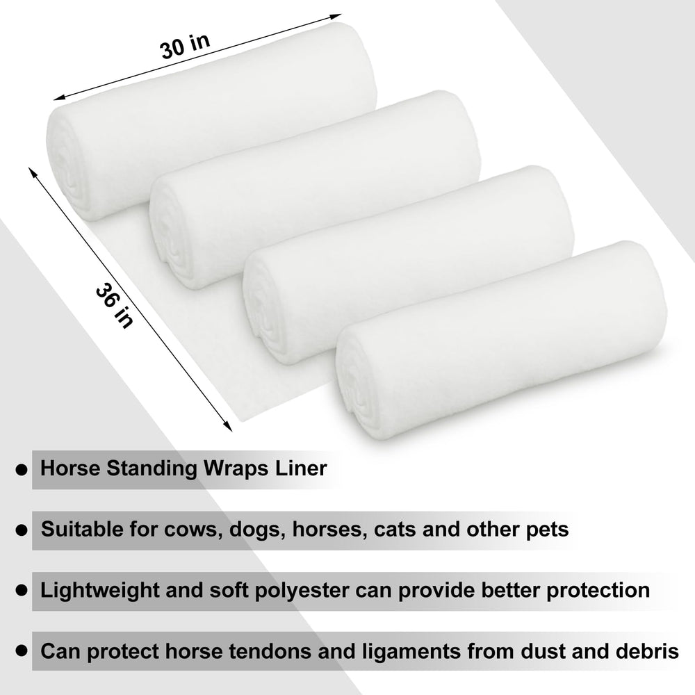 Wraps-jambe Abbylike en coton respirants pour cheval, usage quotidien et transport.