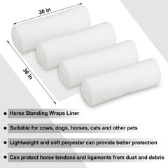 Wraps-jambe Abbylike en coton respirants pour cheval, usage quotidien et transport.
