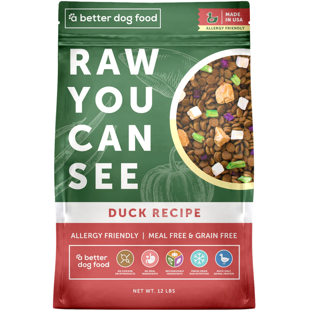 A Better Treat croquettes chien canard seche: digeste et appétence potentielle.