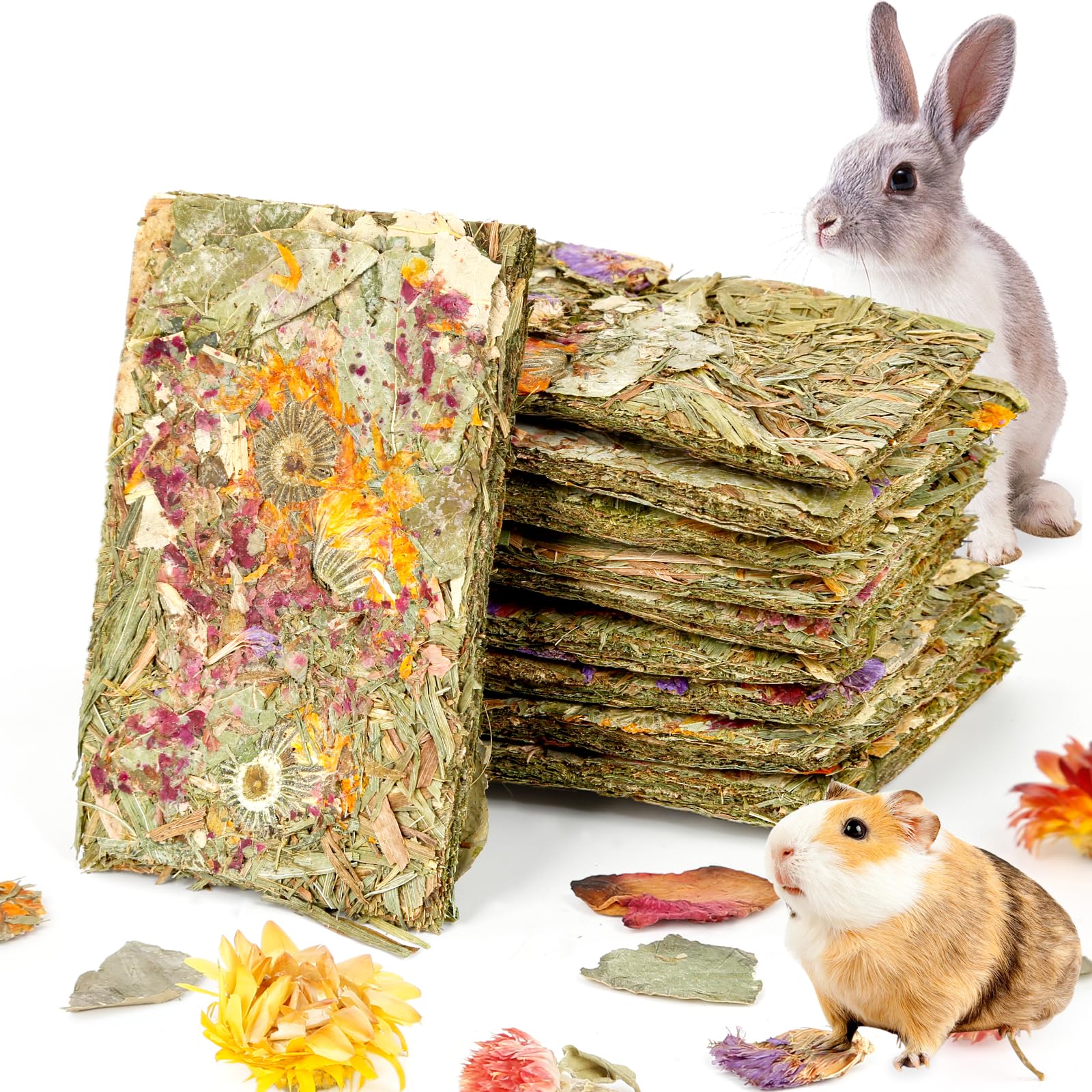Friandises naturelles Abizoo pour lapins, emballage individuel pratique.