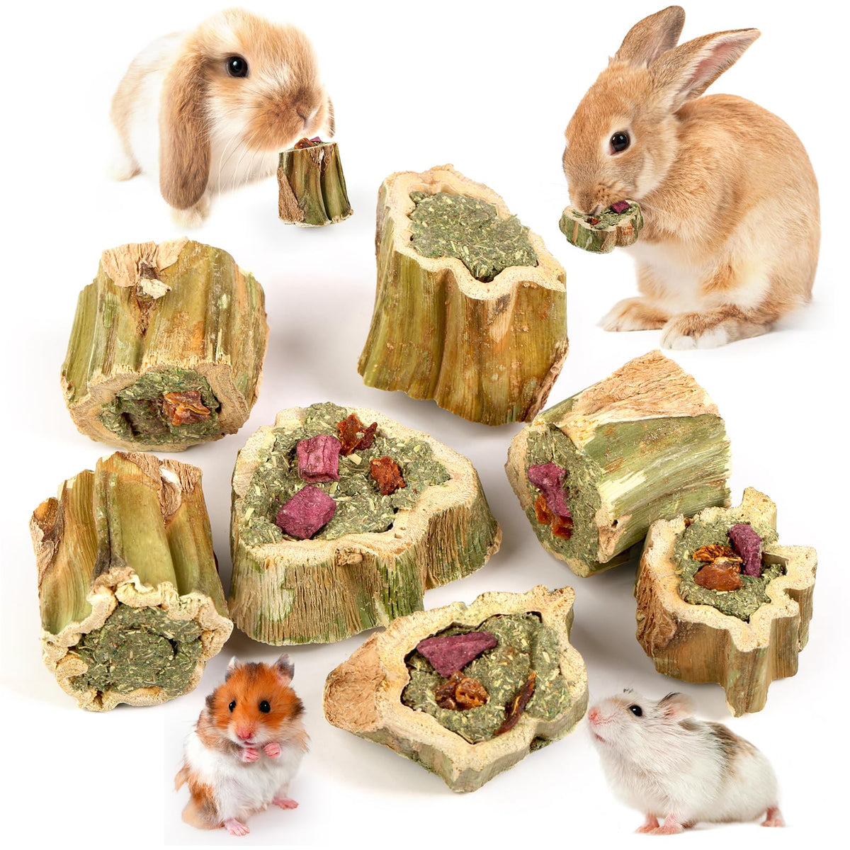 Jouet Abizoo en bois papaye, premier plan sur le mordillage du lapin