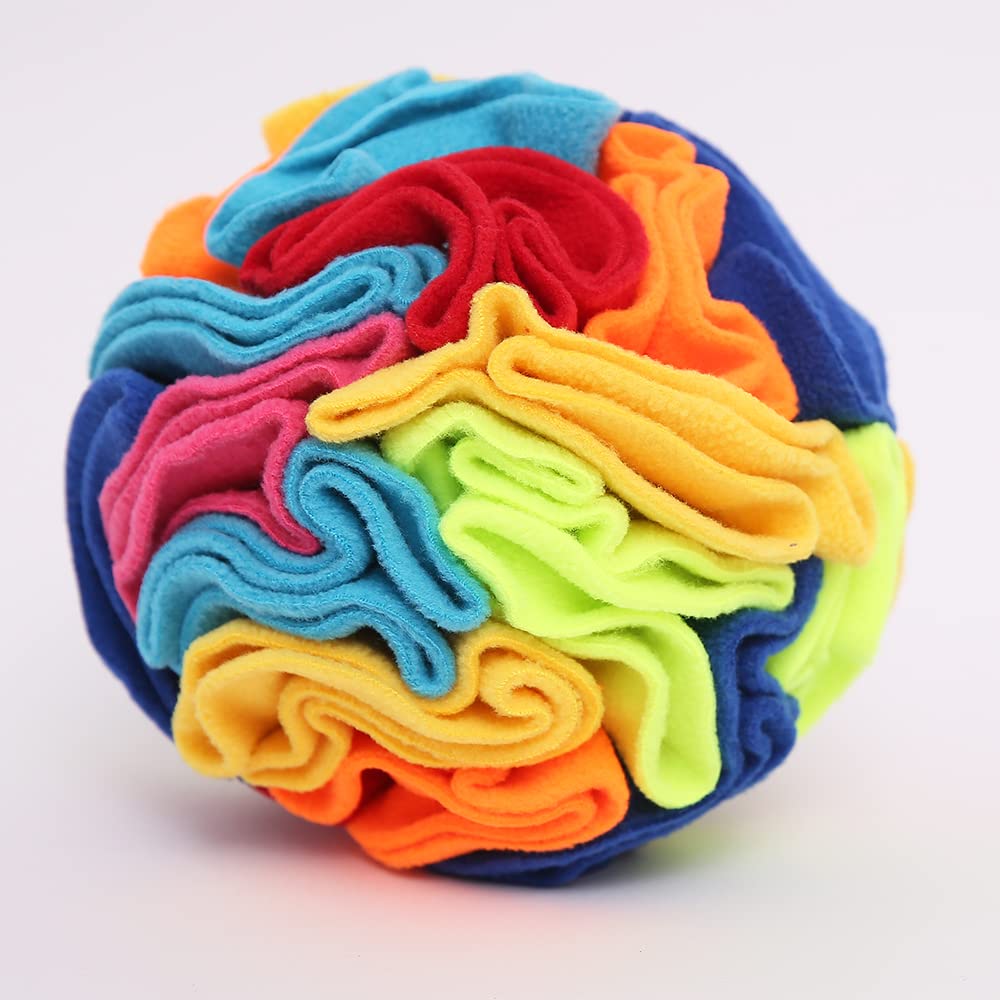 Ablechien Snuffle Ball détail textile stimulant l’odorat pendant le jeu