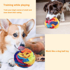 Ablechien Snuffle Ball : sac de rangement inclus pour transporter le jouet.
