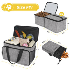 Abrimelodi bols pliables pour repas canins en voyage