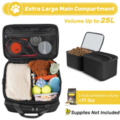 Abrimelodi Contenants Aliments Grands : contenants robustes pour croquettes en voyage.