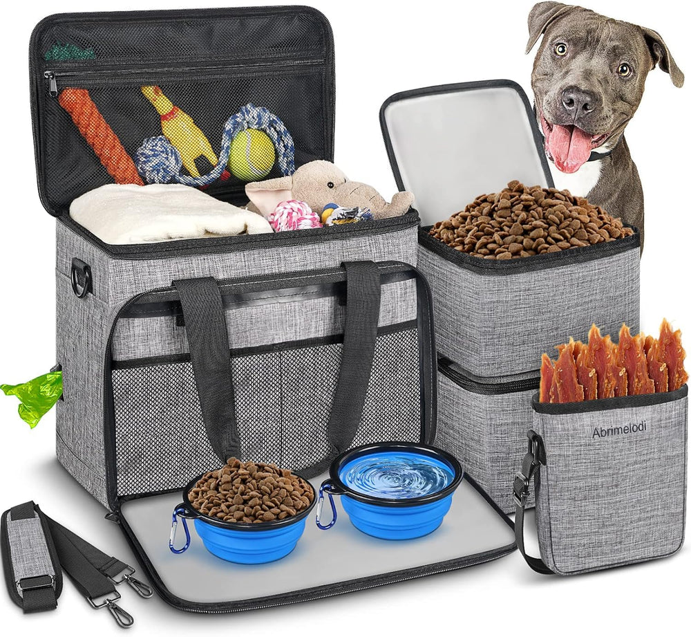 Abrimelodi sac voyage chien, vue globale du kit pratique pour trajets