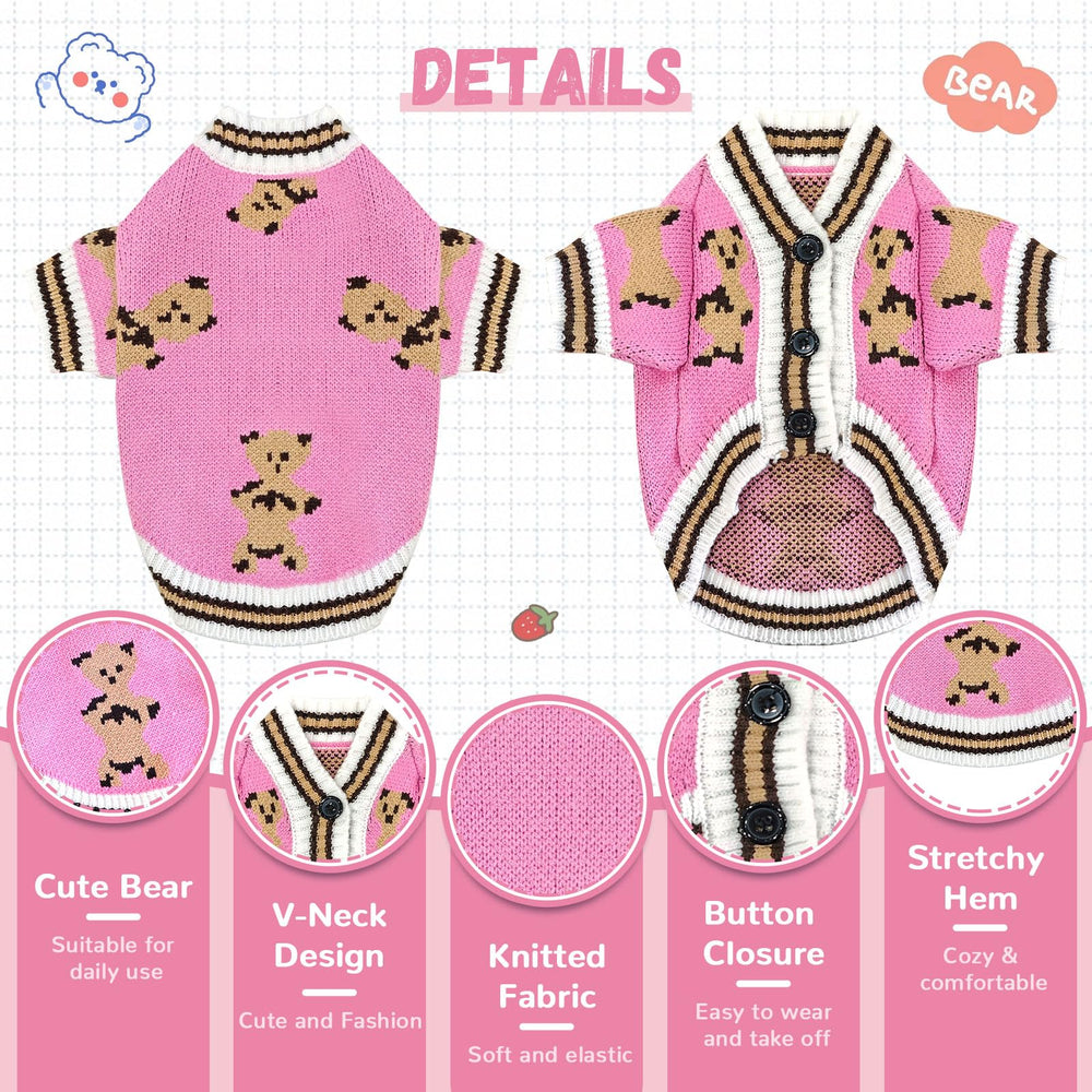 Cardigan ABRRLO boutons rose, habillage rapide et pratique.